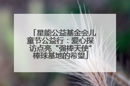 星能公益基金会儿童节公益行：爱心探访点亮“强棒天使”棒球基地的希望