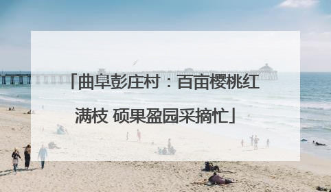 曲阜彭庄村：百亩樱桃红满枝 硕果盈园采摘忙