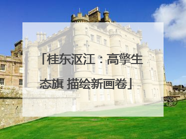 桂东沤江：高擎生态旗 描绘新画卷
