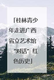 桂林青少年走进广西省立艺术馆“对话”红色历史