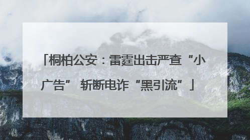 桐柏公安：雷霆出击严查“小广告” 斩断电诈“黑引流”