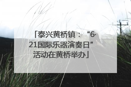 泰兴黄桥镇：“6·21国际乐器演奏日”活动在黄桥举办