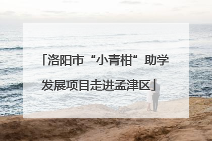 洛阳市“小青柑”助学发展项目走进孟津区