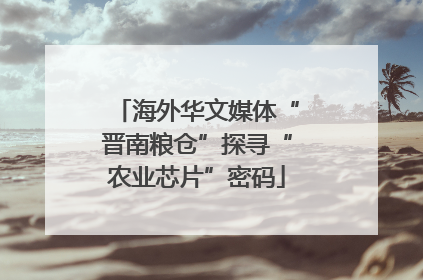 海外华文媒体“晋南粮仓”探寻“农业芯片”密码