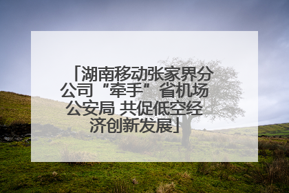 湖南移动张家界分公司“牵手”省机场公安局 共促低空经济创新发展