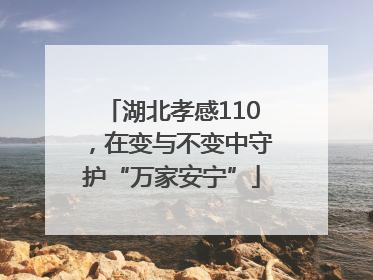 湖北孝感110，在变与不变中守护“万家安宁”