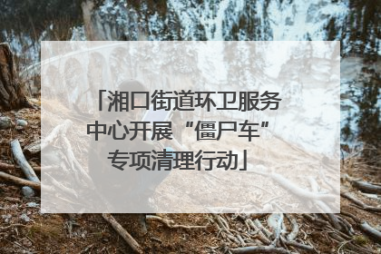 湘口街道环卫服务中心开展“僵尸车”专项清理行动