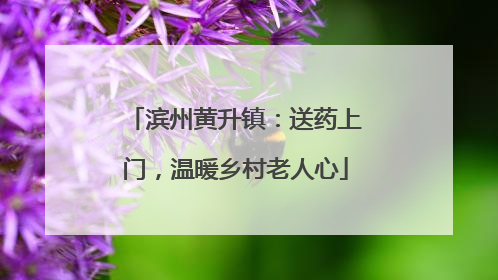 滨州黄升镇：送药上门，温暖乡村老人心
