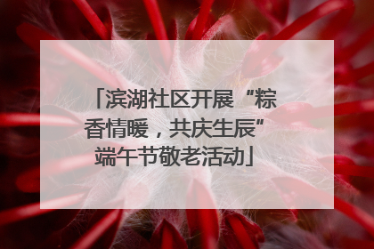 滨湖社区开展“粽香情暖，共庆生辰”端午节敬老活动
