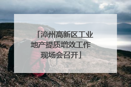 漳州高新区工业地产提质增效工作现场会召开