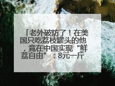 老外破防了！在美国只吃荔枝罐头的他，竟在中国实现“鲜荔自由”：8元一斤敞开吃！