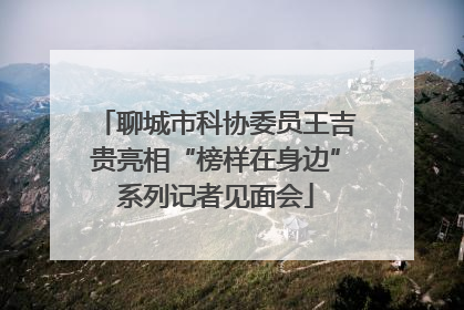 聊城市科协委员王吉贵亮相“榜样在身边”系列记者见面会