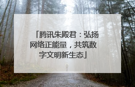 腾讯朱殿君：弘扬网络正能量，共筑数字文明新生态
