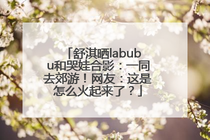 舒淇晒labubu和哭娃合影：一同去郊游！网友：这是怎么火起来了？