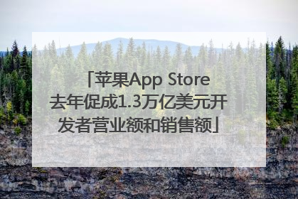 苹果App Store去年促成1.3万亿美元开发者营业额和销售额