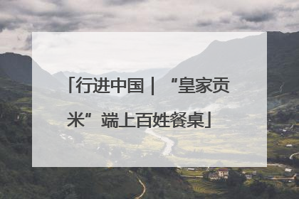 行进中国｜“皇家贡米”端上百姓餐桌