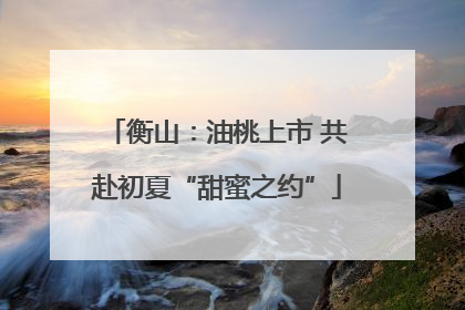 衡山：油桃上市 共赴初夏“甜蜜之约”
