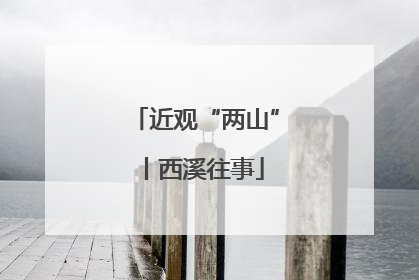 近观“两山”丨西溪往事