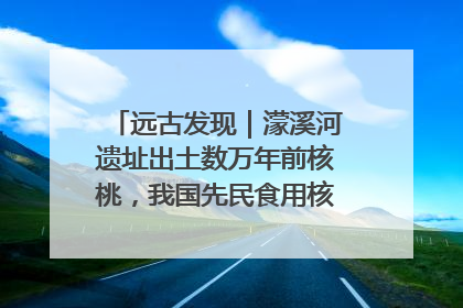 远古发现｜濛溪河遗址出土数万年前核桃，我国先民食用核桃历史大幅提前