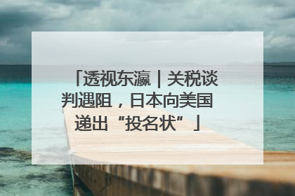 透视东瀛｜关税谈判遇阻，日本向美国递出“投名状”