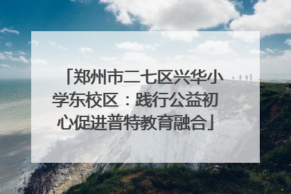 郑州市二七区兴华小学东校区：践行公益初心促进普特教育融合