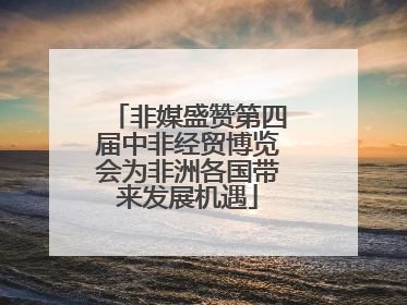 非媒盛赞第四届中非经贸博览会为非洲各国带来发展机遇