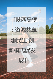 陕西吴堡：资源共享惠民生 创新模式促发展