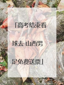 高考结束看球去 山西男足免费送票