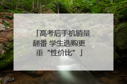 高考后手机销量翻番 学生选购更重“性价比”