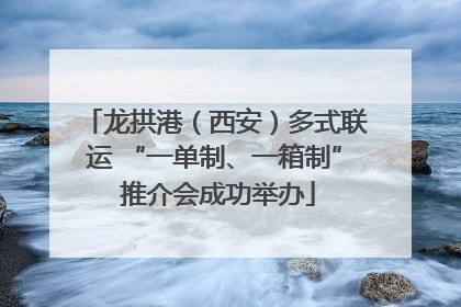 龙拱港（西安）多式联运 “一单制、一箱制” 推介会成功举办