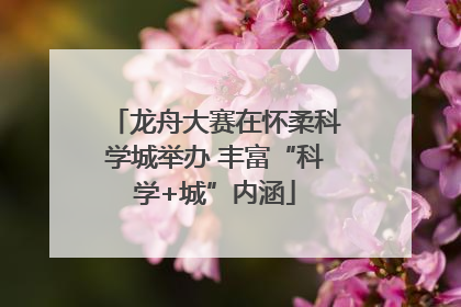 龙舟大赛在怀柔科学城举办 丰富“科学+城”内涵