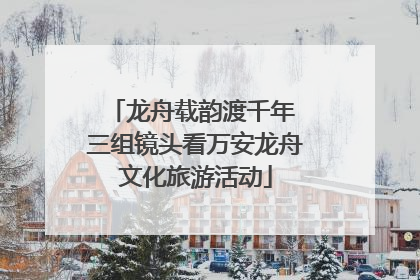 龙舟载韵渡千年 三组镜头看万安龙舟文化旅游活动