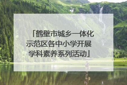 鹤壁市城乡一体化示范区各中小学开展学科素养系列活动