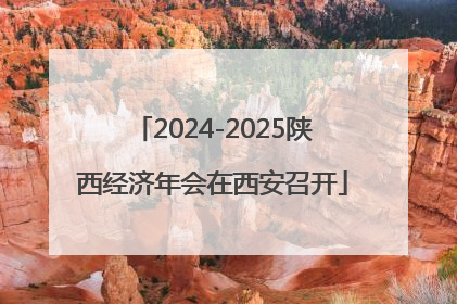 2024-2025陕西经济年会在西安召开