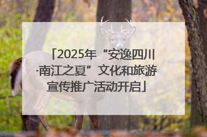 2025年“安逸四川·南江之夏”文化和旅游宣传推广活动开启