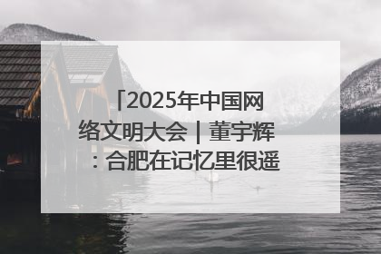 2025年中国网络文明大会｜董宇辉：合肥在记忆里很遥远也很亲切
