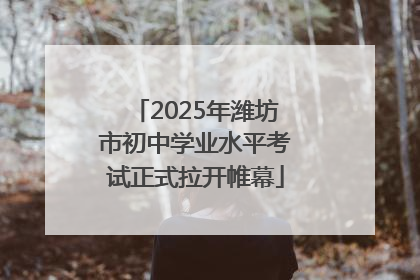 2025年潍坊市初中学业水平考试正式拉开帷幕