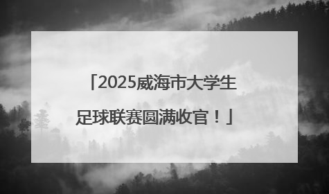2025威海市大学生足球联赛圆满收官！