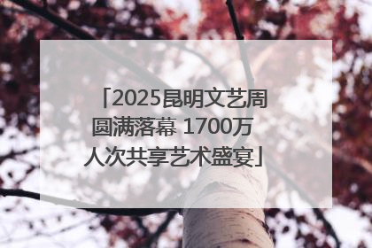 2025昆明文艺周圆满落幕 1700万人次共享艺术盛宴