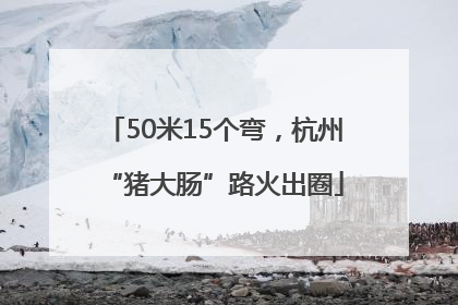 50米15个弯，杭州“猪大肠”路火出圈